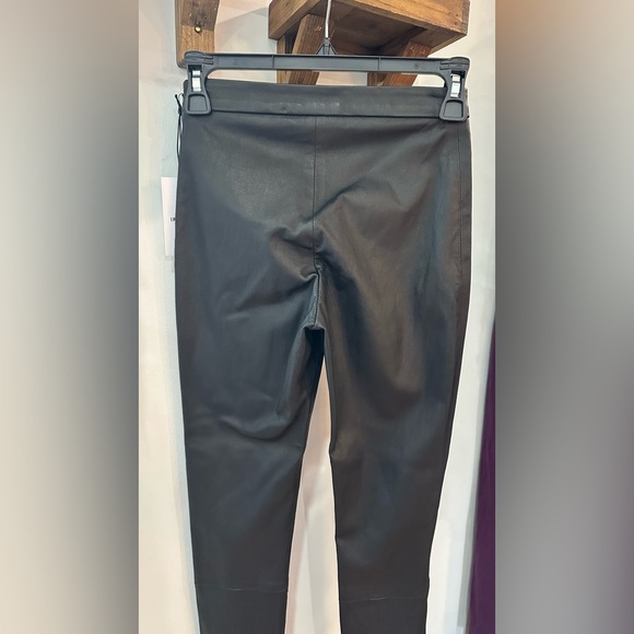 NWT Iris & Ink Black Lamb Leather Stretch Leggings S - Picture 9 of 16